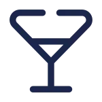 Wineglass Triangle SVG Icon